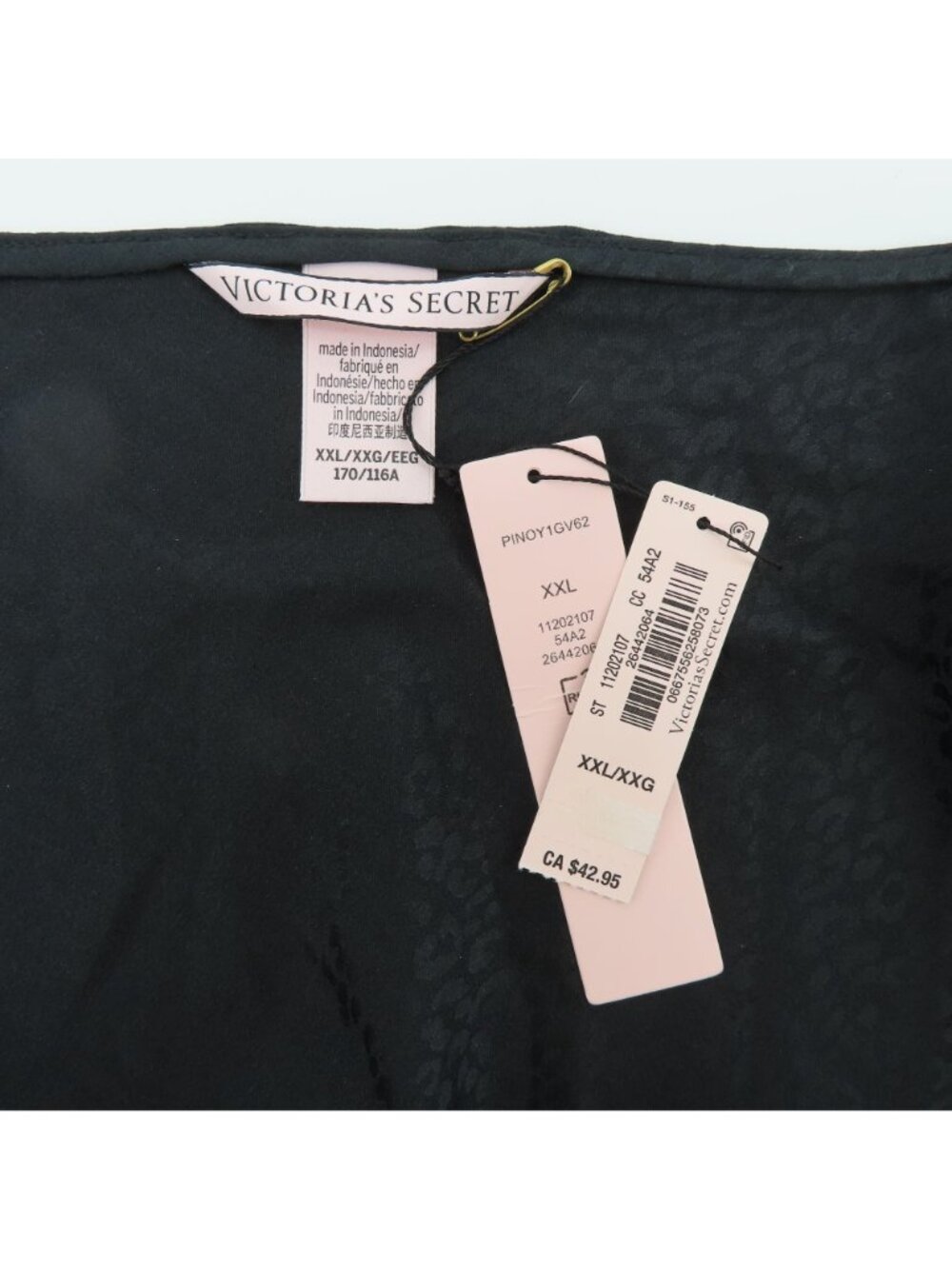 NEW Victorias Secret Women XXL Black Leopard Cheetah Animal Print Cami Tank Top - Picture 7 of 11